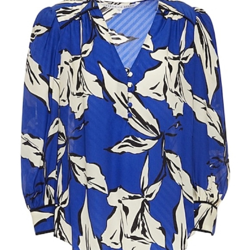 Veronica Beard Silk/ Viscose Blouse. Like New Condition Sz 4